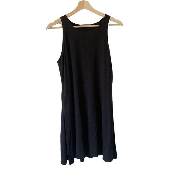 AVIVIT YIZHAR Black Casual Sleeveless Tunic Side Slits Size 1 (US 10-12) - Picture 9 of 11